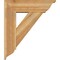 Ekena Millwork Traditional Traditional Rough Sawn Bracket w/ Offset Brace, Western Red Cedar, 8"W x 26"D x 30"H BKT0806X26X30TRA01RWR - alternate 2